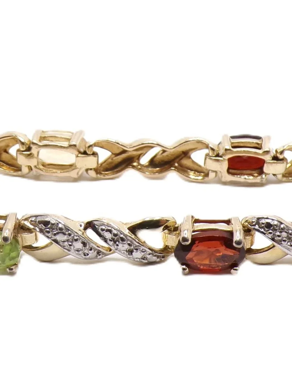 Multi-Gemstone Bracelet – 925 Sterling Silver with Gold Finish